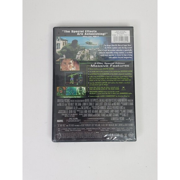 Hulk 2 Disc Special Edition DVD Brand New - Picture 2 of 2